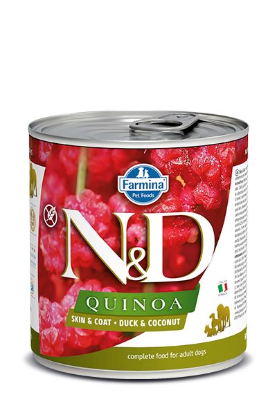 Chien adulte boîte quinoa canard & noix de coco (285 g) - Farmina