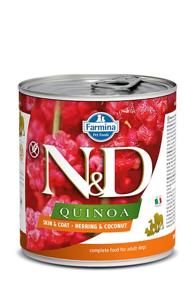 Chien adulte boîte quinoa hareng & noix de coco (285 g) - Farmina