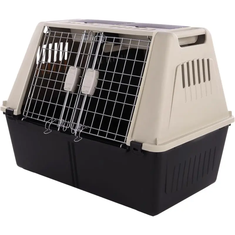 [12415_22285] Cage de transport "Tripper"gris (L) - Flamingo