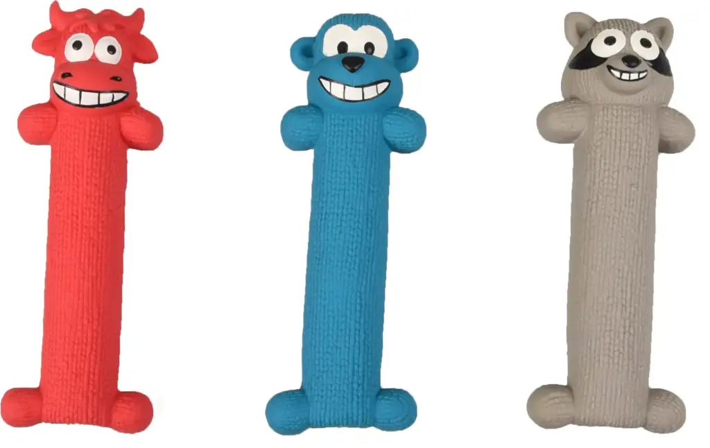 [12425] Jouet chien "Naughty" en latex - Flamingo