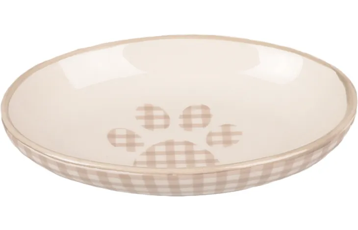 [12442] Assiette pour chat ovale "Mylo" - Flamingo