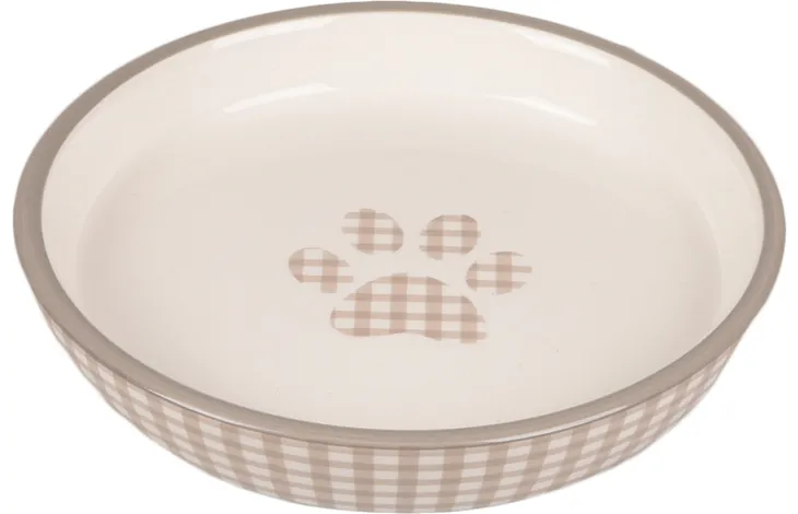 [12443] Assiette pour chat ronde "Mylo" - Flamingo