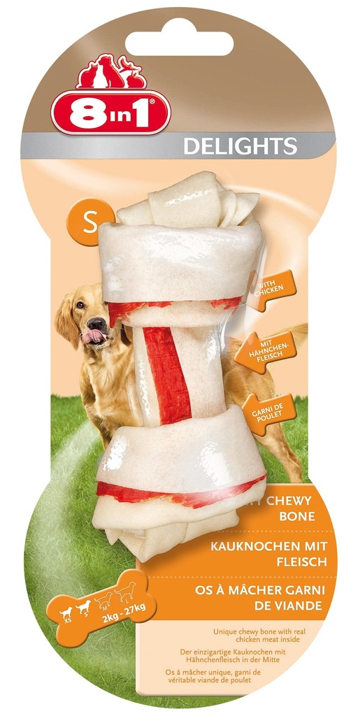Os à mâcher noué Delight "S" - 8 in 1