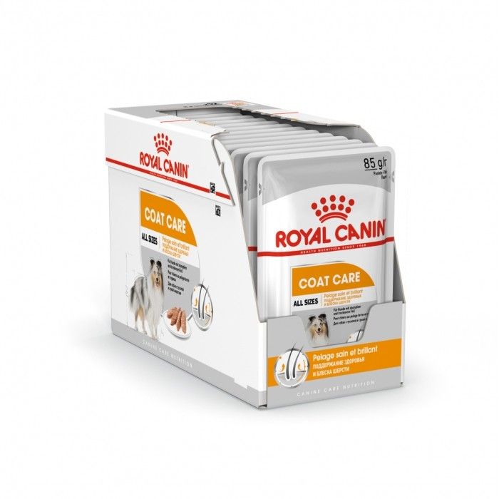 Canine Coat Care Mousse (12 sachets 85 g) - Royal Canin