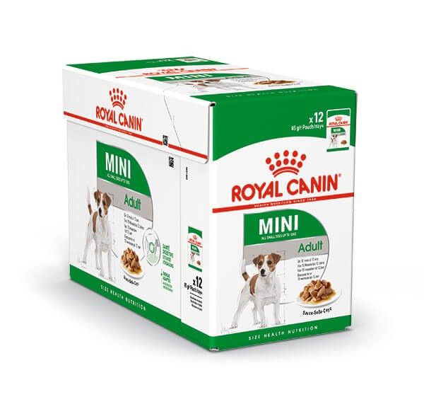 [12581] Mini Adult "en sauce" (12 sachets 85 g) - Royal Canin