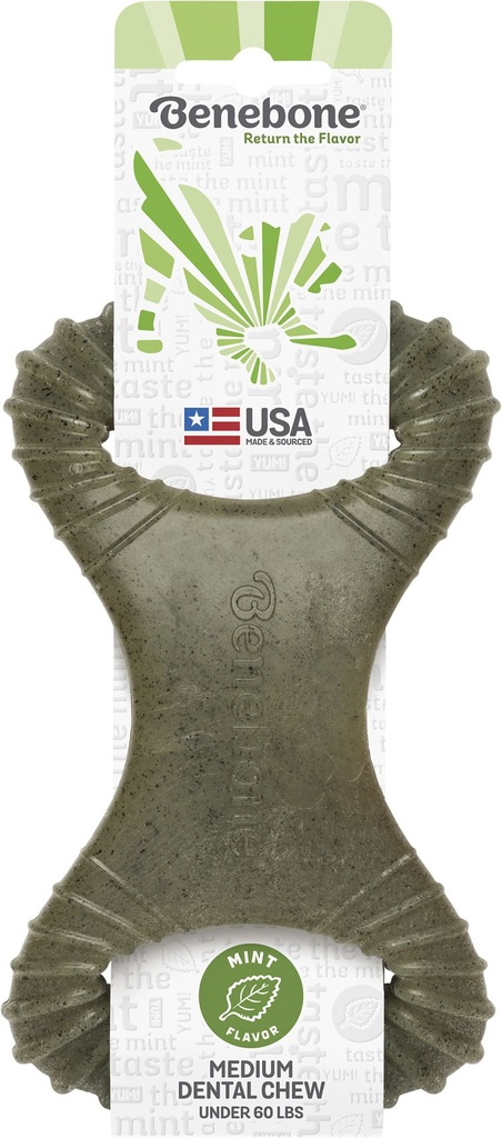 [12706_22737] Stick à mâcher "Dental Chew" menthe (M) - Benebone