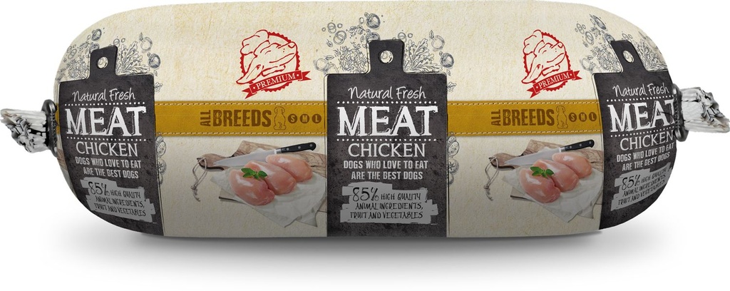 Saucisse pour chien au poulet (600 g) - Natural Fresh Meat