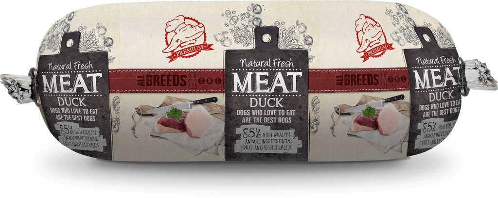 Saucisse pour chien au canard (600 g) - Natural Fresh Meat