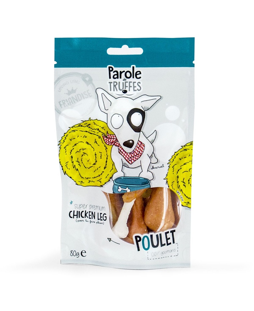 *DERNIERE CHANCE* Friandises Chicken Leg (80 g) - Parole de Truffes