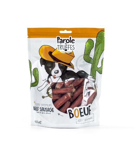 *DERNIERE CHANCE* Friandises Beef Sausage (400 g) - Parole de Truffes