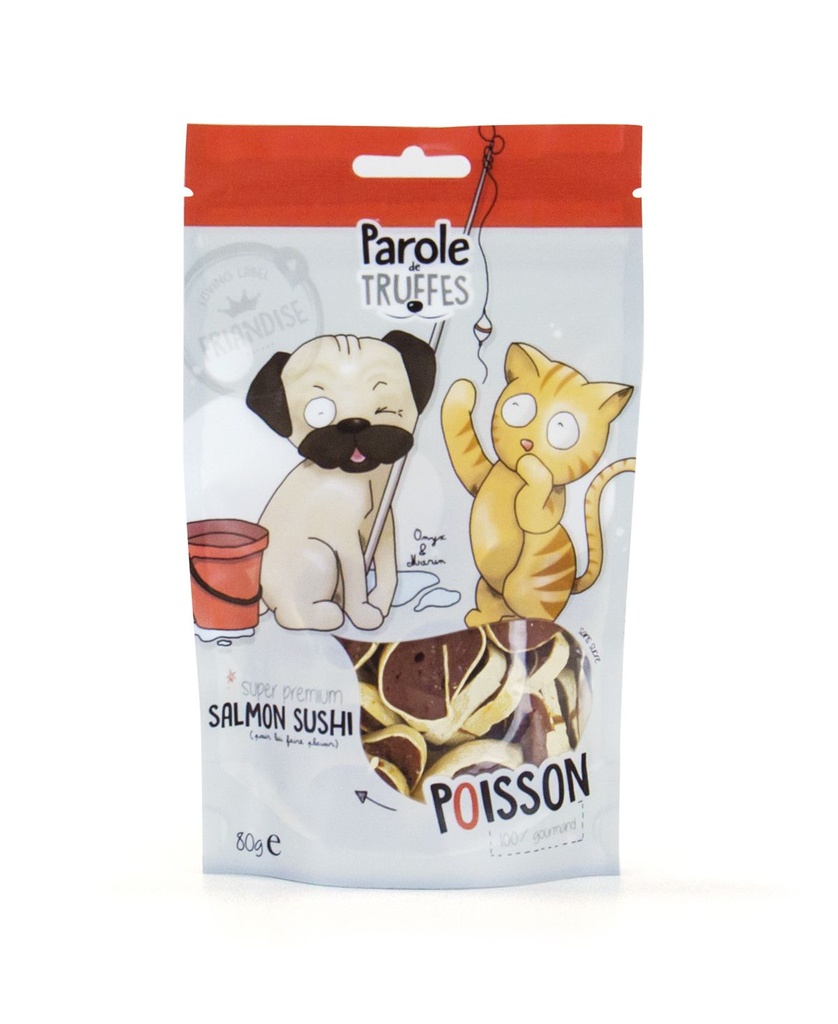 *DERNIERE CHANCE* Friandises Salmon Sushi (80 g) - Parole de Truffes