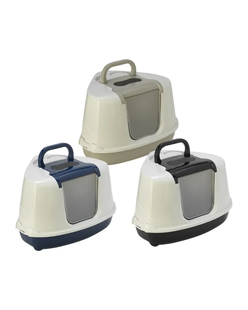 Bac à litière d'angle Thor classic (L, coloris aléatoire) - Flamingo