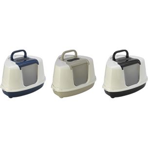 Bac à litière d'angle "Thor" classic L - Flamingo