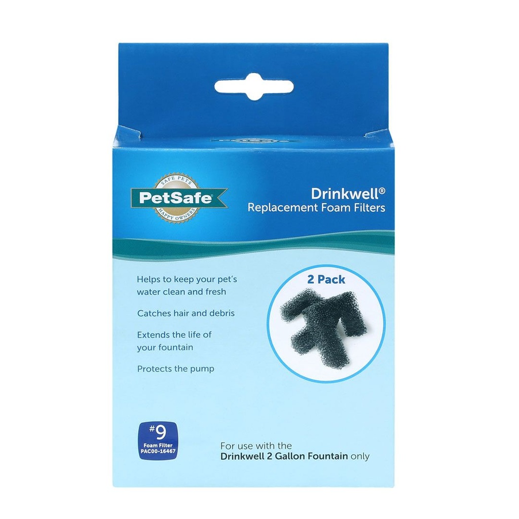 2 filtres mousse de rechange Drinkwell Grand chien - Petsafe