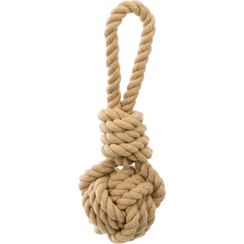 [12955_23481] Corde de jeu avec balle tressée "Be Nordic" (20 cm) - Trixie