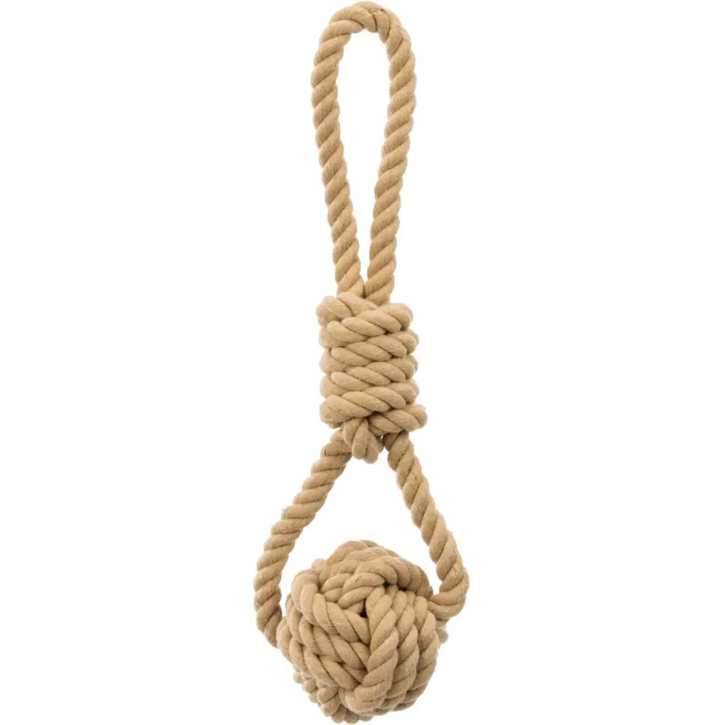 [12955_23482] Corde de jeu avec balle tressée "Be Nordic" (30 cm) - Trixie