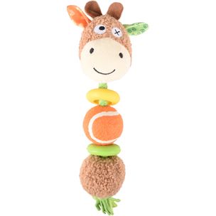 Peluche pour chien "Chèvre" + balle de tennis - Flamingo