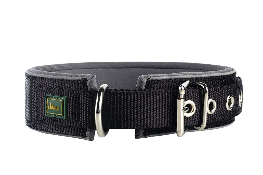 Collier "Neopren Reflect" noir/gris (Taille 70) - Hunter
