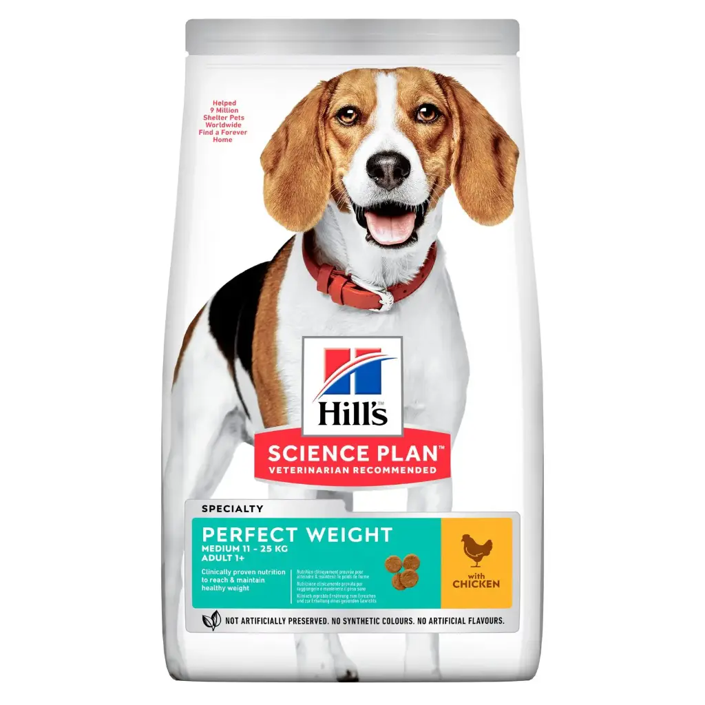 [13096_23834] Canine Adult "Perfect Weight" Medium Poulet (12 kg) - Hill's Science Plan
