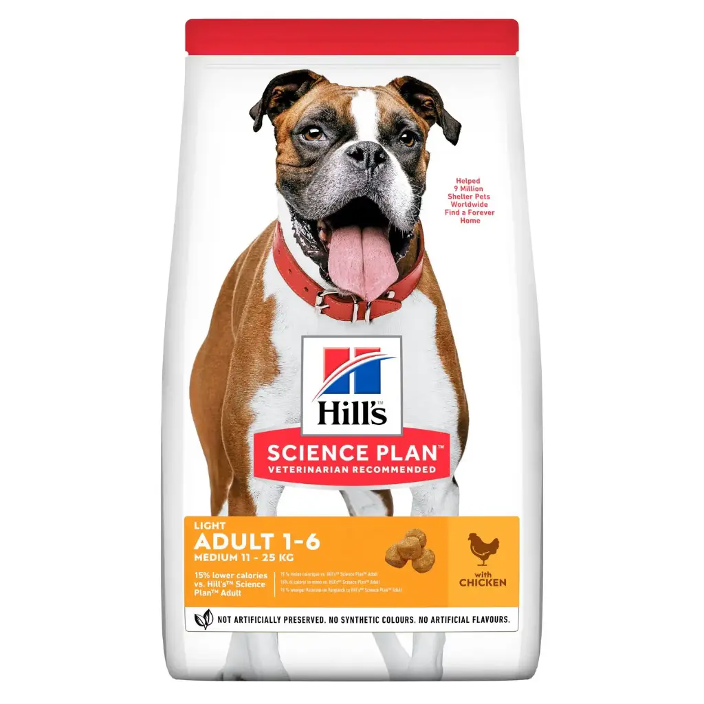 Canine Adult "Light" Medium Poulet (12 kg) - Hill's Science Plan