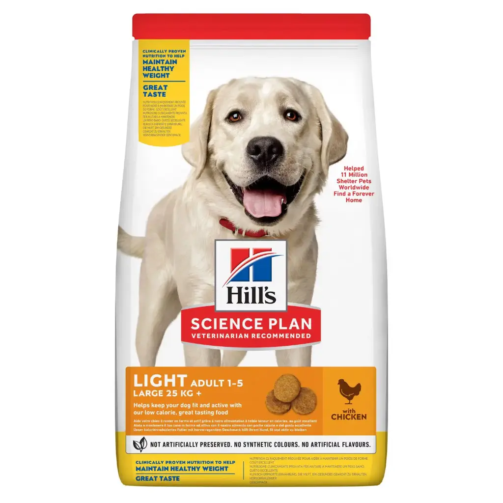 Canine Adult "Light" Large Breed Poulet (18 kg) - Hill's Science Plan