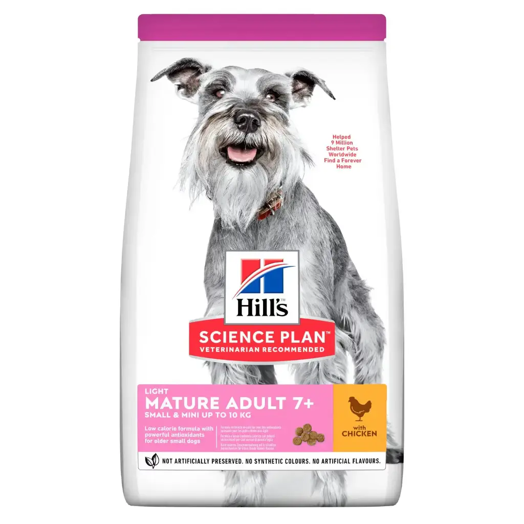 Canine Adult "Mature 7+ Light" Small & Mini Poulet 2.5 kg - Hill's Science Plan