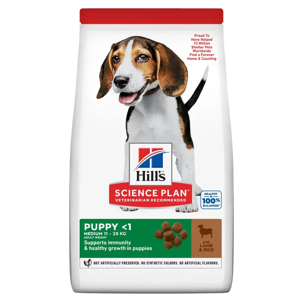 Canine Puppy Medium Agneau & Riz 12 kg - Hill's Science Plan