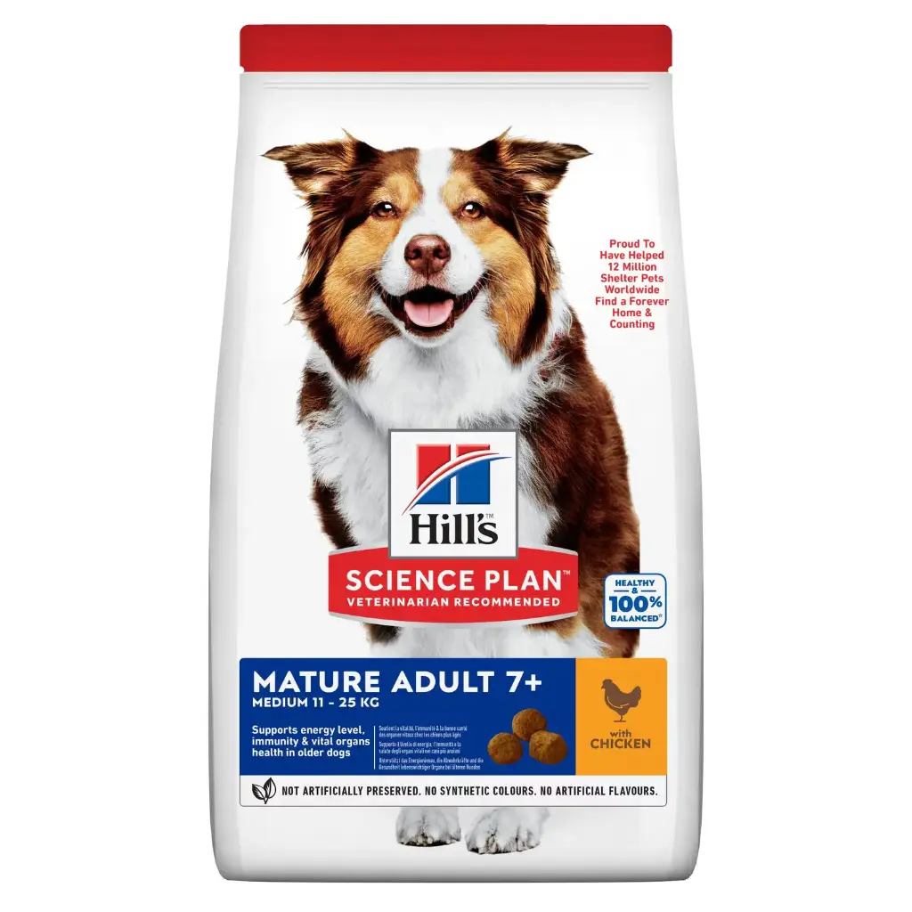 Canine "Mature Adult 7+" Medium Poulet (12 kg) - Hill's Science Plan