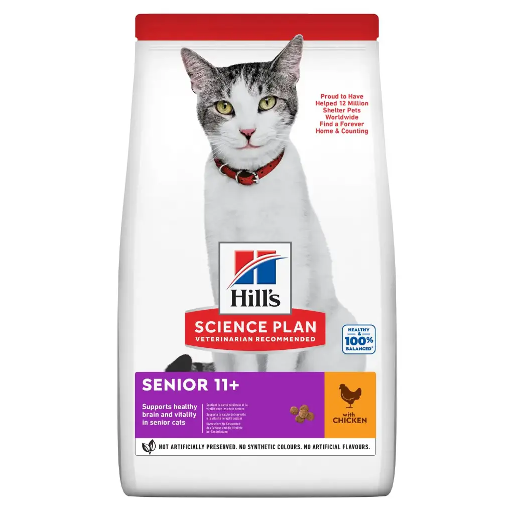Feline Senior 11+ au poulet (3 kg) - Hill's Science Plan