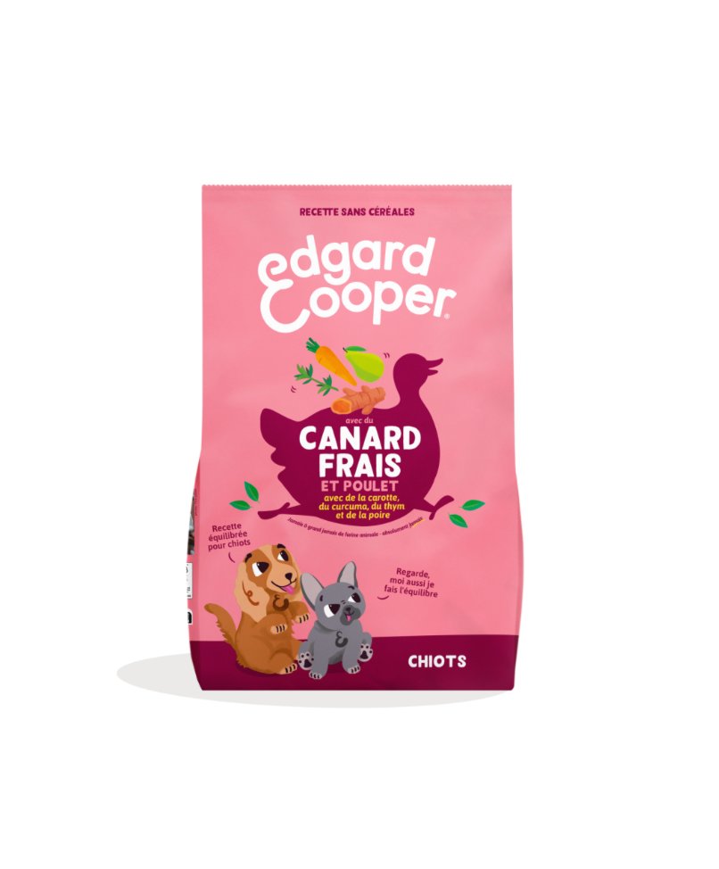 Croquettes chiot "Fabuleux canard & poulet" sans céréales (12 kg) - Edgard & Cooper