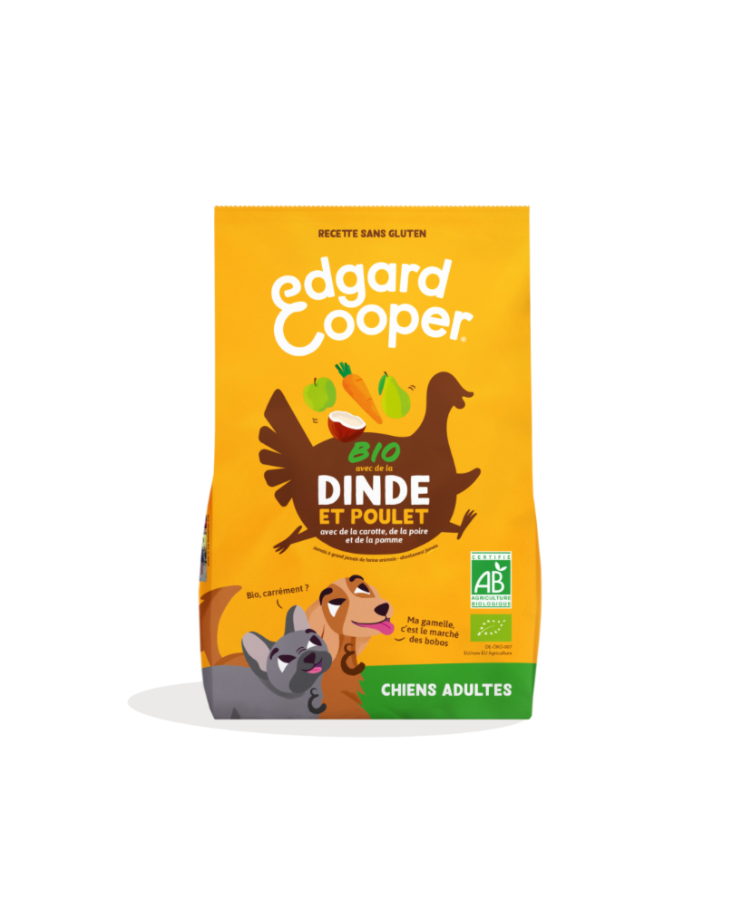 [13212_24058] Croquettes bio "Savoureux dinde & poulet" (7 kg) - Edgard & Cooper