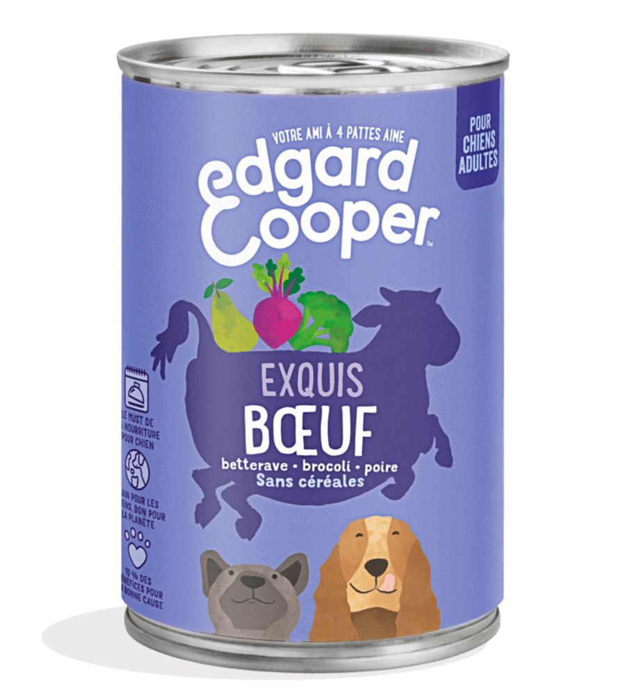 Boîte "Exquis boeuf" sans céréales (400 g) - Edgard & Cooper