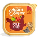 Barquette au poulet et dinde sans céréales (300 g) - Edgard & Cooper