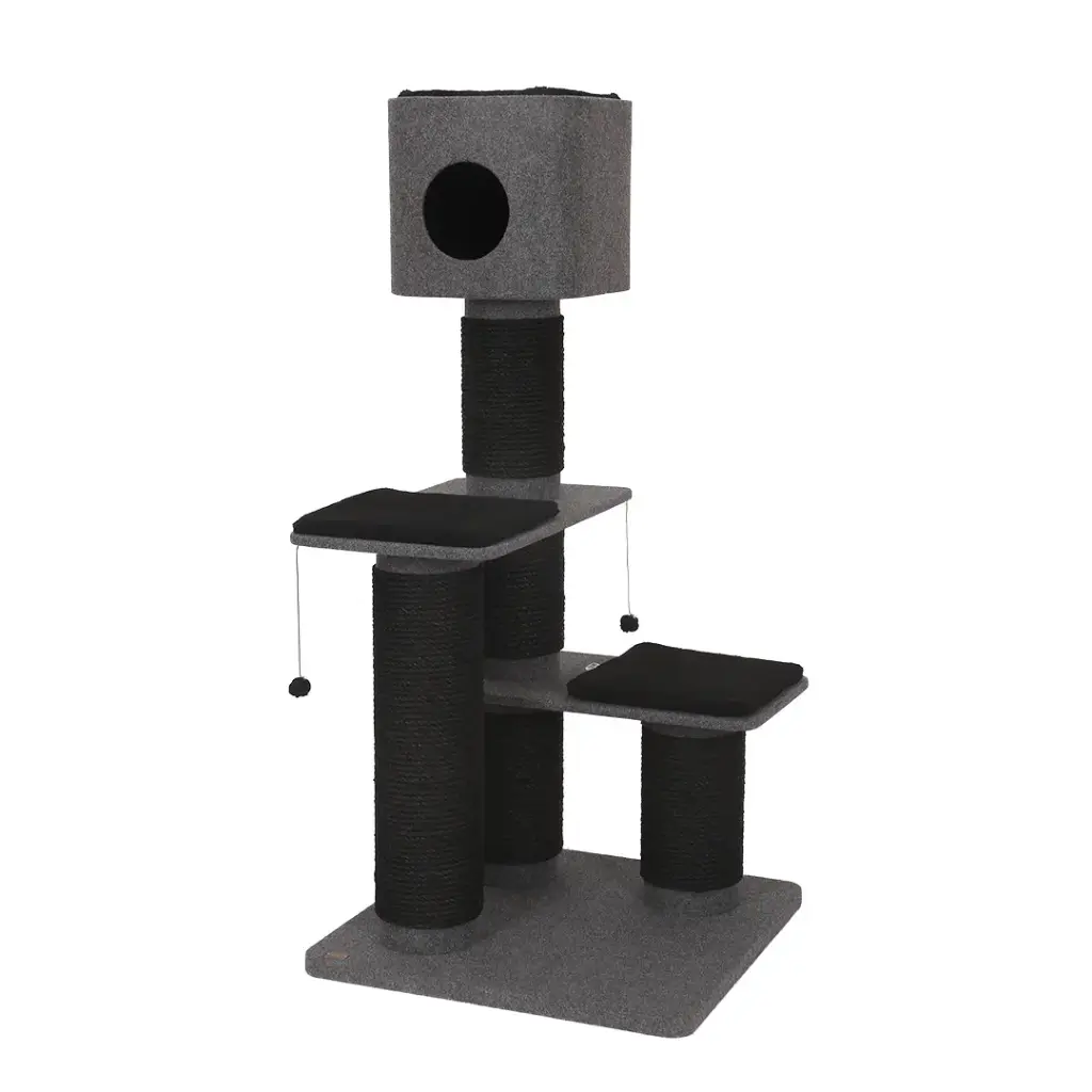 [13271] Arbre à chat "Obsidian" gris - Ebi
