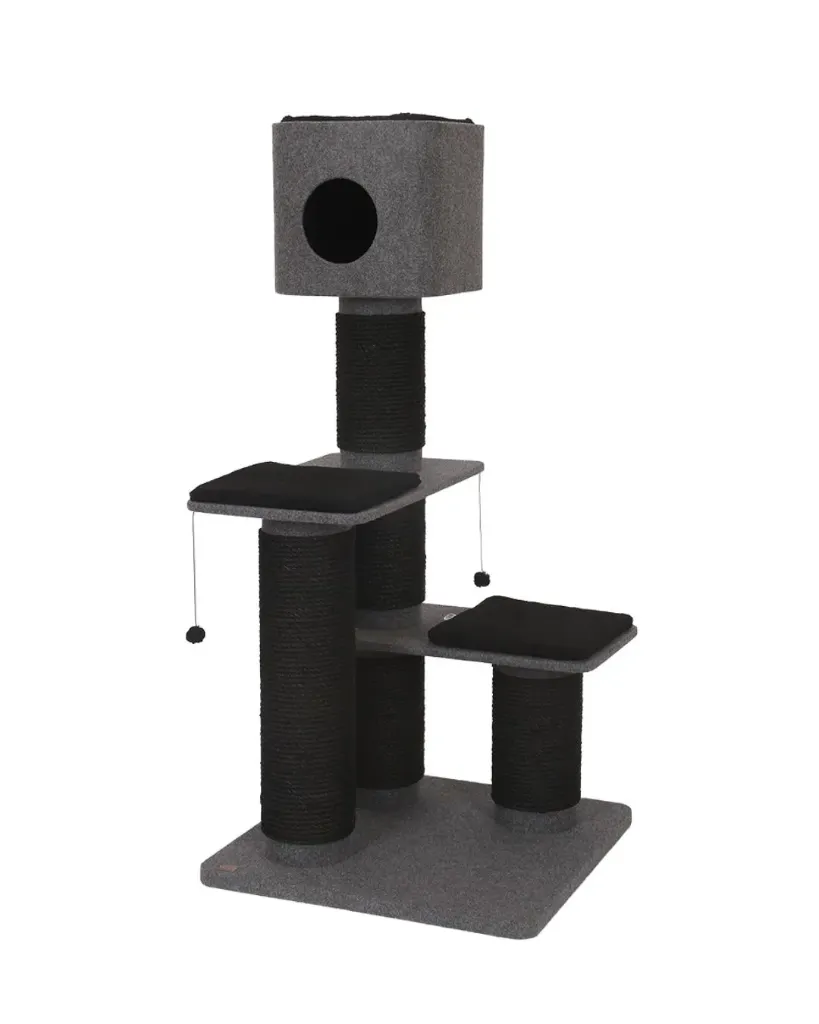 Arbre à chat Obsidian gris (158 cm) - Ebi