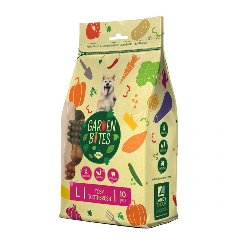 [13318_24123] Brosses à dents "Garden Bites" en sachet (L) - Duvo +