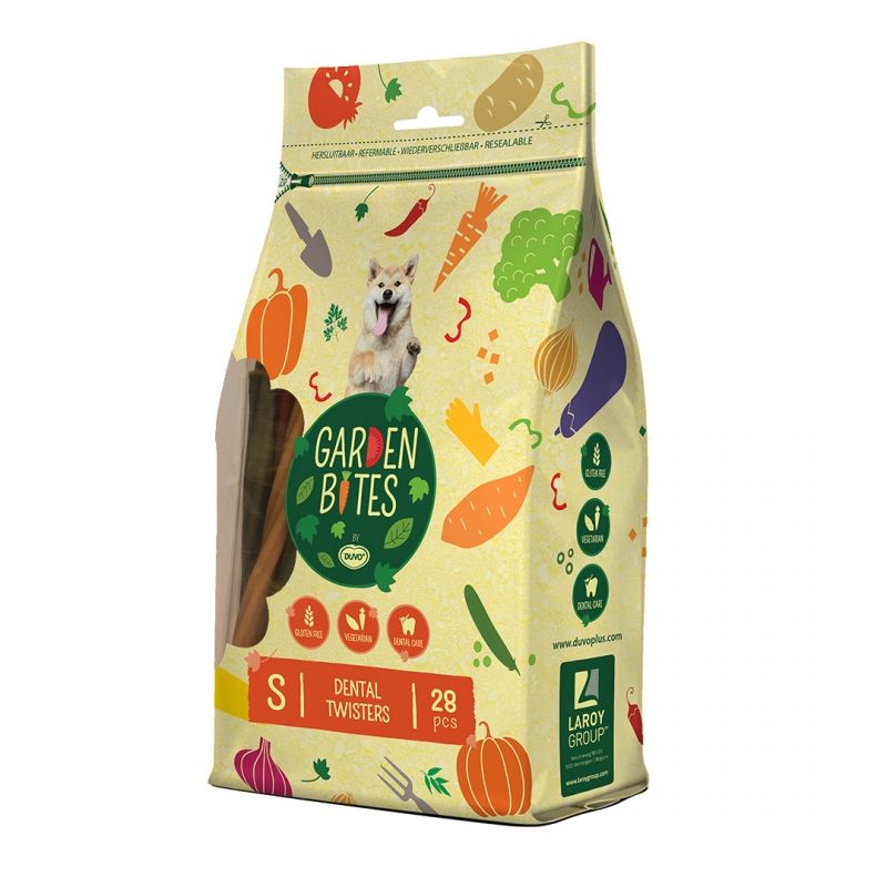 Dental twisters "Garden Bites" en sachet (S) - Duvo +