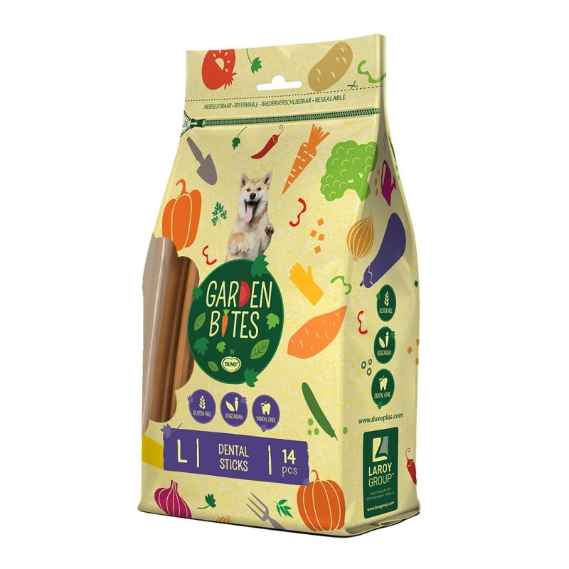 [13321_24132] Dental sticks "Garden Bites" en sachet (M) - Duvo +