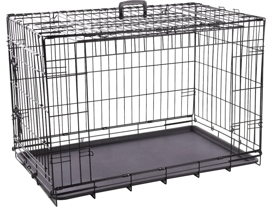 [13488_24521] Cage métallique avec porte coulissante "Nyo" (S) - Flamingo