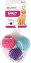 Balles de tennis + clochettes pour chat (Pack de 3) - Flamingo