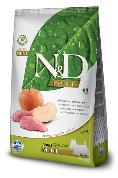 Sanglier & Pomme "Prime" Adulte Mini (2.5 kg) - Farmina
