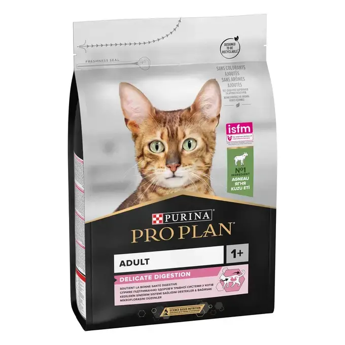 PRO PLAN Delicate Cat Adult sensitive digest à l'agneau (10 kg) - Purina