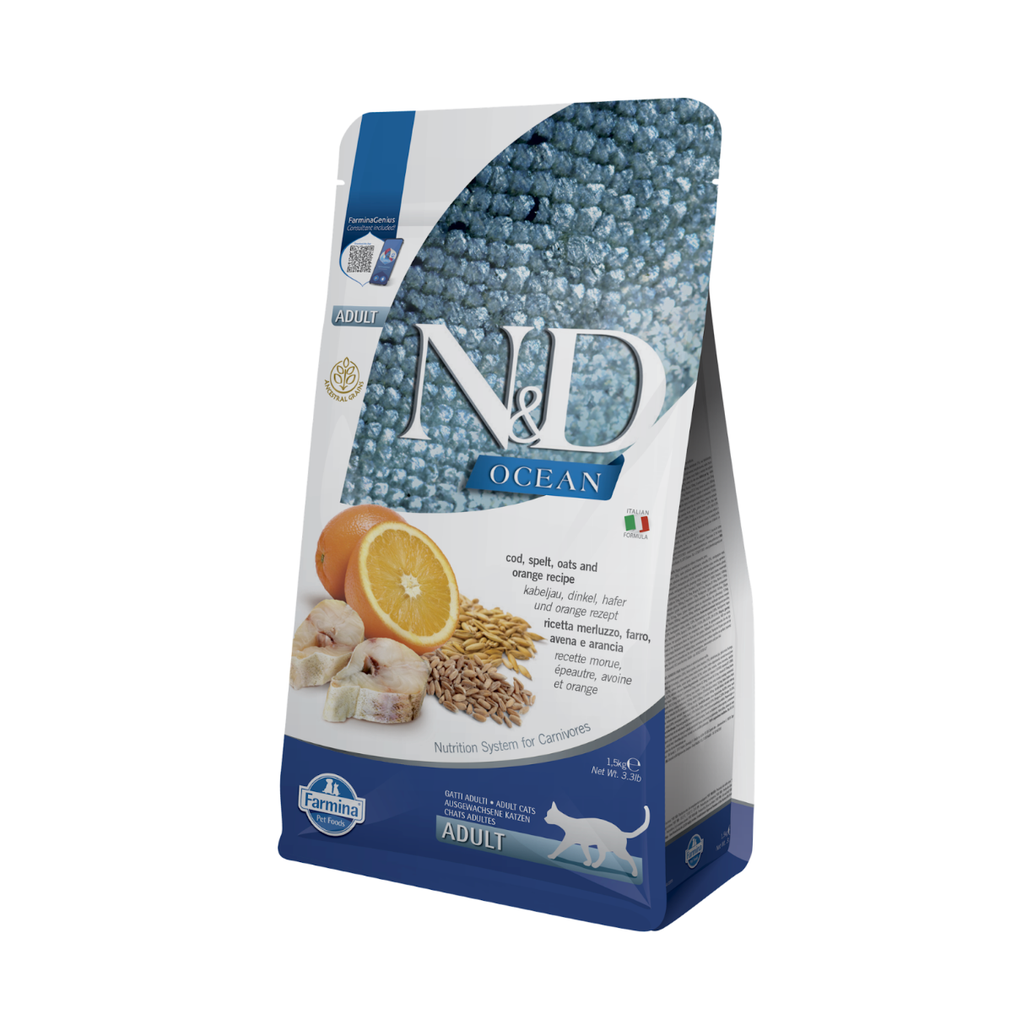 [13641_24734] Océan Hareng, Potiron & Orange chat adulte (1.5 kg) - Farmina