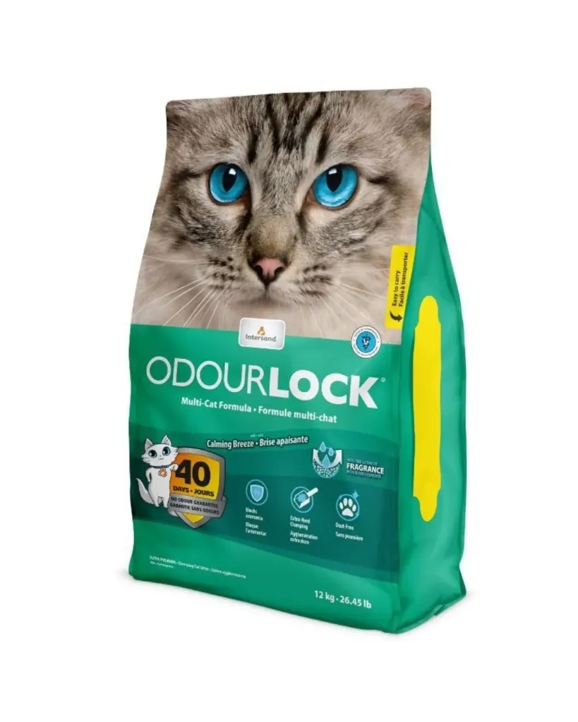 [13652_24743] Litière Odour Lock brise apaisante (12 kg) - Intersand