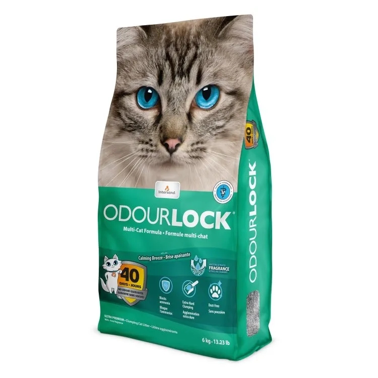 Litière Odour Lock brise apaisante (6 kg) - Intersand
