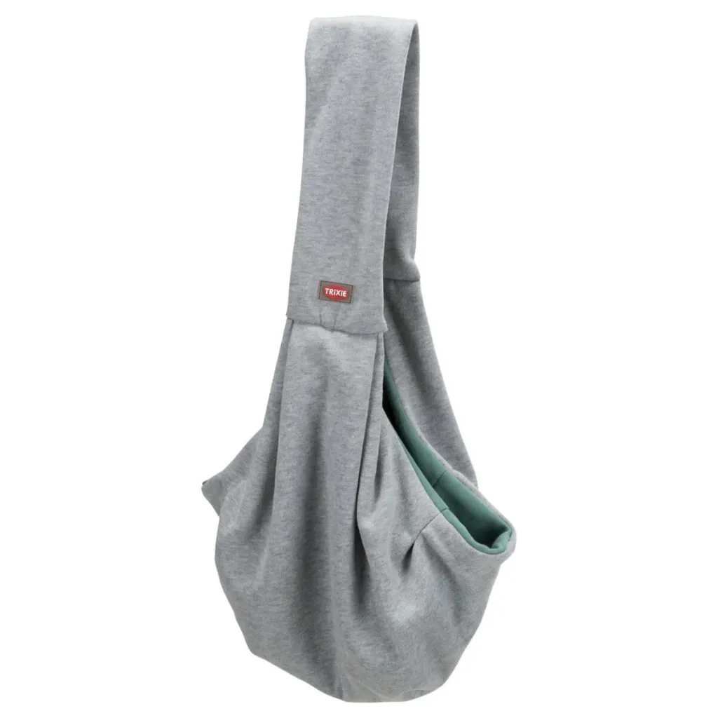 [13731] Sac ventral "Junior Soft" (gris clair/menthe) - Trixie