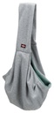 Sac ventral "Junior Soft" (gris clair/menthe) - Trixie