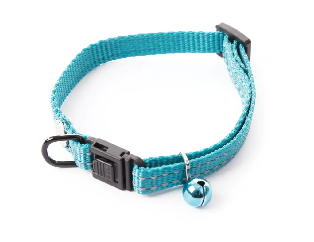 [13842_25116] Collier chat Flash (Bleu) - Martin Sellier