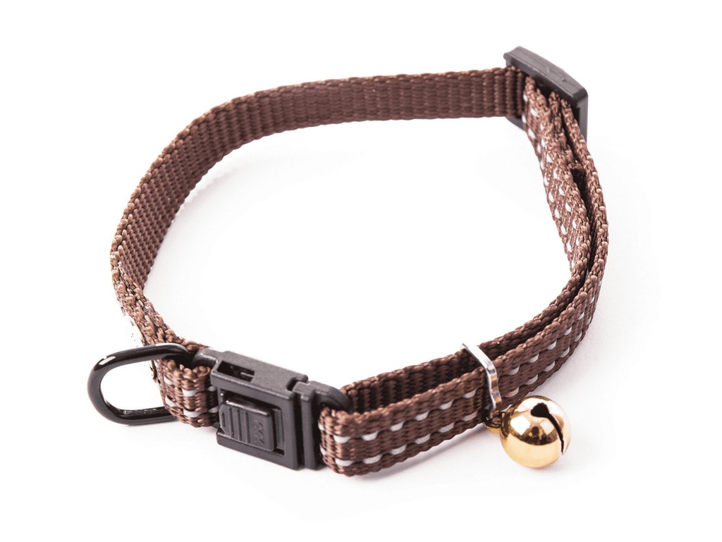 [13842_25119] Collier chat Flash (Marron) - Martin Sellier
