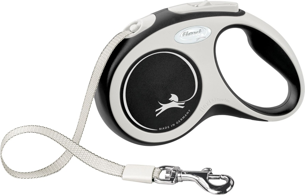 Laisse sangle "New Comfort" noir (S 5m) - Flexi